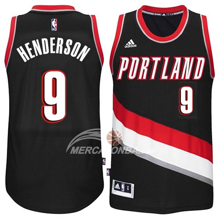 Maglia NBA Henderson Portland Trail Blazers Negro